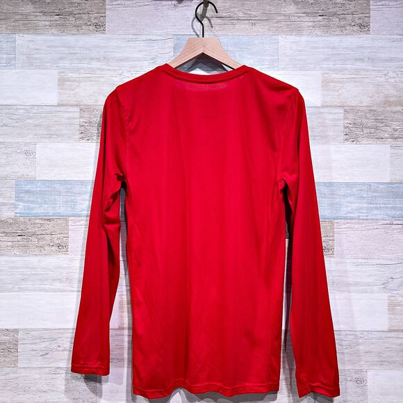 Windy City Bulls NBA G League Nike Dri Fit Mesh Tee Red Black Mens Small - Picture 5 of 7